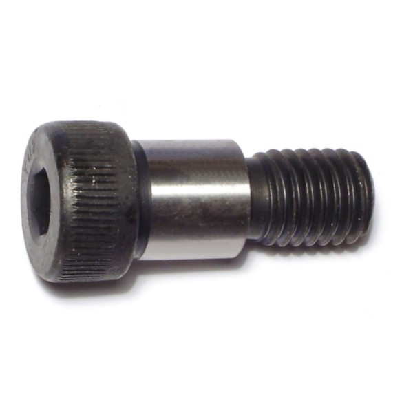 Midwest Fastener Shoulder Screw, 11 (Coarse) Thr Sz, 5/8 in Thr Lg, 3/4 in Shoulder Lg, Steel, 2 PK 71626